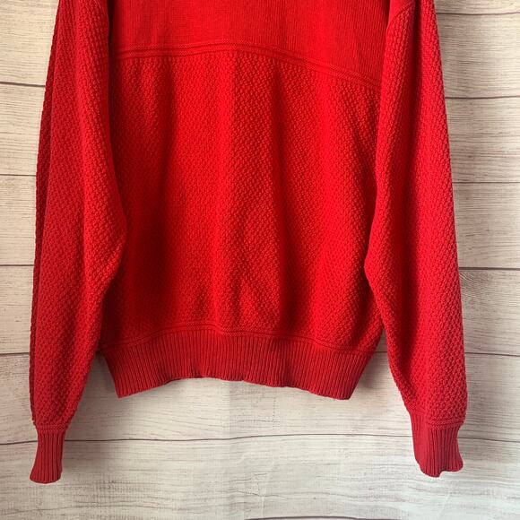Vintage NEFF Red Chants Men's Knit Sweater Y2K Crew Neck Cotton - Picture 7 of 15